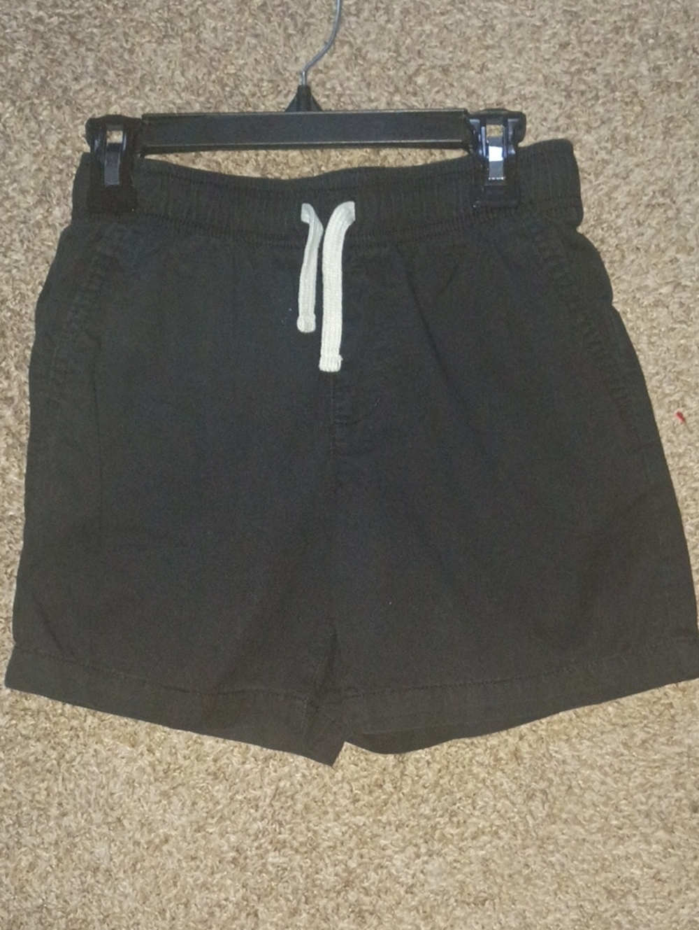 Old Navy Black Kids Drawstring Shorts with White Cord